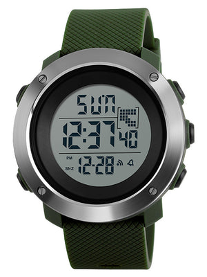 Men&#039;s Sport Watch Military Watch Wrist Watch Digital Charm Water Resistant / Waterproof Alarm Calendar / date / day Digital Black Green Gray / Two Years / Stainless Steel / Quilted PU Leather