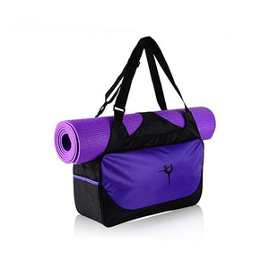 20 L Yoga Mat Bag - Yoga  Pilates  Yogis Strap  Large Capacity  Waterproof Canvas leather  Oxford cloth  Eco-Friendly Deep Blue  Sky Blue  Purple