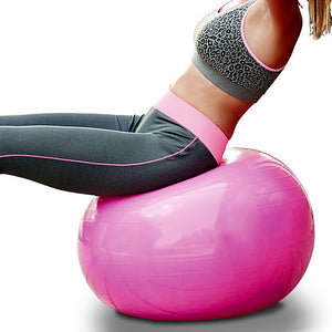 95cm Exercise Ball / Yoga Ball Professional Extra Thick Anti Slip Durable PVC Support 500 kg With Foot Pump Physical Therapy Balance Training Relieve Back Pain for Home Workout Yoga Fitness