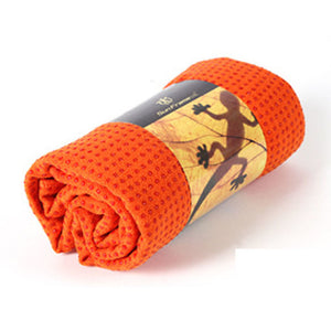 Yoga Mat Foldable Sticky Comfortable Sweat-wicking Superfine fiber For Black Deep Green Light Orange