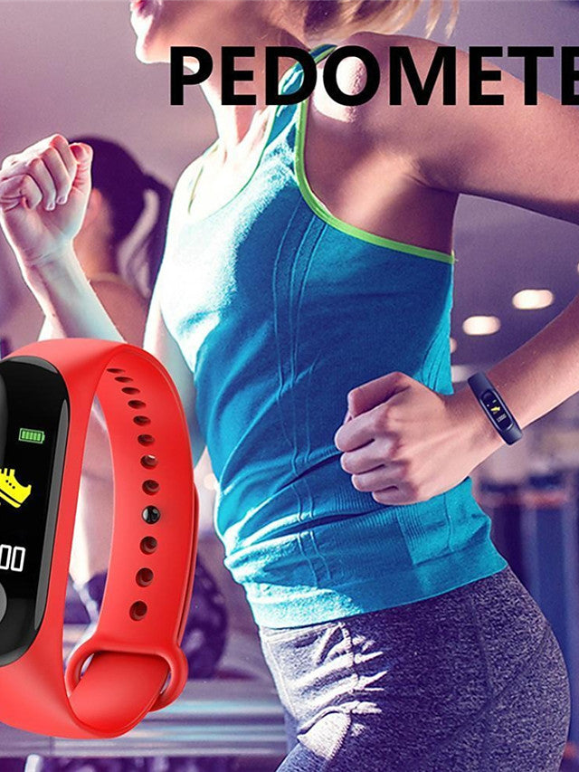 M3 Smart Watch BT 4.0 Fitness Tracker Support Notify &amp; Blood Pressure Measurement Waterproof Wristband for Android &amp; IOS Mobiles