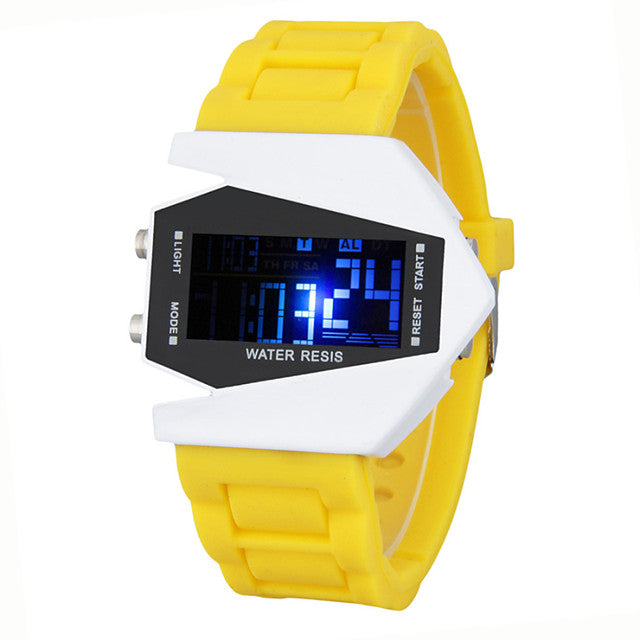 Men&#039;s Sport Watch Wrist Watch Digital Watch Digital Alarm Calendar / date / day Chronograph Digital White Black Yellow / Silicone / One Year