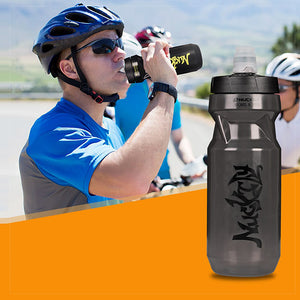 Nuckily Bike Sports Water Bottle BPA Free Portable Lightweight Leak-proof Non Toxic For Cycling Bicycle Road Bike Mountain Bike MTB Camping / Hiking Running Outdoor PP Black Fuchsia Gray