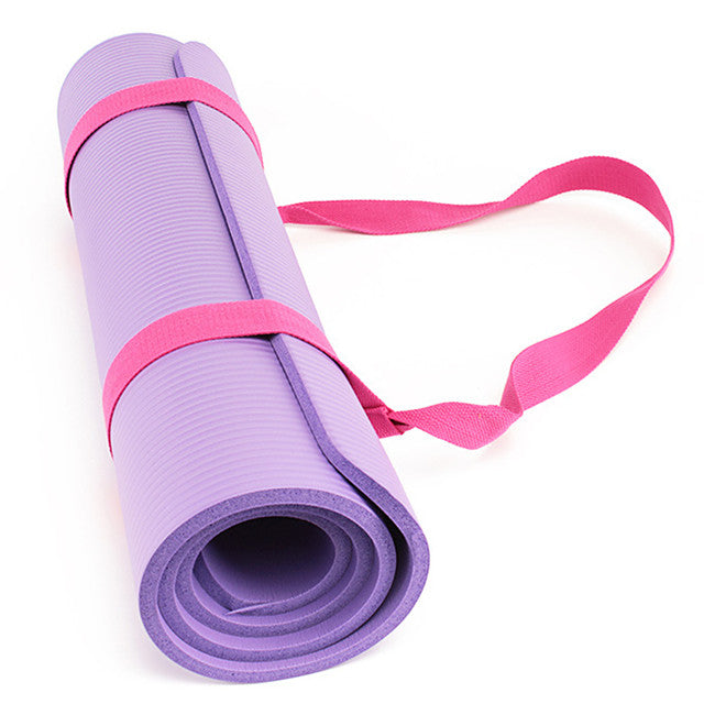 Yoga Mat Strap Yoga Mat Carrier-Carrying Strap Sports Cotton Yoga Pilates Exercise &amp; Fitness Adjustable Length Durable Stretching For