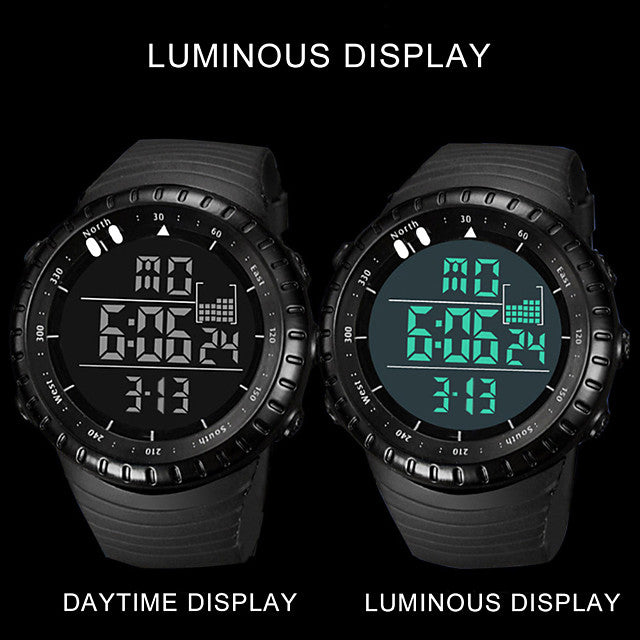 mens watches waterproof military outdoor sport watch men fashion led digital electronic wristwatch black