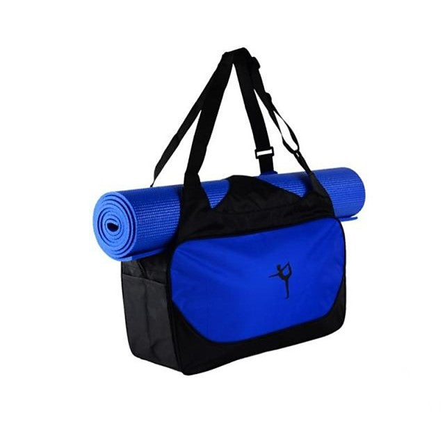 20 L Yoga Mat Bag - Yoga  Pilates  Yogis Strap  Large Capacity  Waterproof Canvas leather  Oxford cloth  Eco-Friendly Deep Blue  Sky Blue  Purple