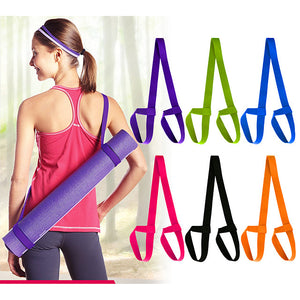 Yoga Mat Strap Yoga Mat Carrier-Carrying Strap Sports Cotton Yoga Pilates Exercise &amp; Fitness Adjustable Length Durable Stretching For