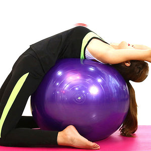 95cm Exercise Ball / Yoga Ball Professional Extra Thick Anti Slip Durable PVC Support 500 kg With Foot Pump Physical Therapy Balance Training Relieve Back Pain for Home Workout Yoga Fitness