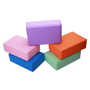 Yoga Block 1 pcs 22.5*14.5*7.5 cm High Density Moisture-Proof Lightweight Odor Resistant EVA Support and Deepen Poses Aid Balance And Flexibility for Pilates Fitness Gym Workout Purple Pink Green