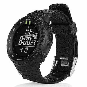 mens watches waterproof military outdoor sport watch men fashion led digital electronic wristwatch black