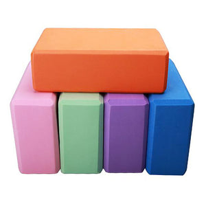 Yoga Block 1 pcs 22.5*14.5*7.5 cm High Density Moisture-Proof Lightweight Odor Resistant EVA Support and Deepen Poses Aid Balance And Flexibility for Pilates Fitness Gym Workout Purple Pink Green