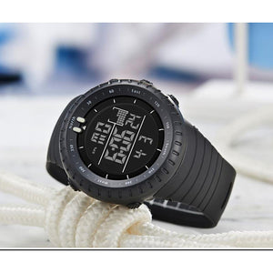 mens watches waterproof military outdoor sport watch men fashion led digital electronic wristwatch black