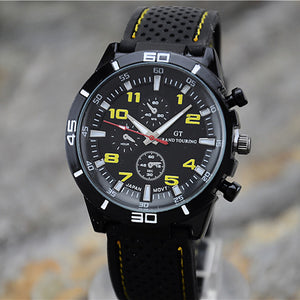 Men&#039;s Sport Watch Wrist Watch Quartz Casual Watch Cool Analog White Yellow Red / Silicone / One Year