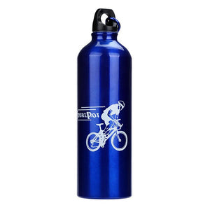 Bike Sports Water Bottle Portable Non Toxic BPA Free Eco-Friendly For Cycling Bicycle Road Bike Mountain Bike MTB Aluminium Alloy Silver Red Blue 1 pcs