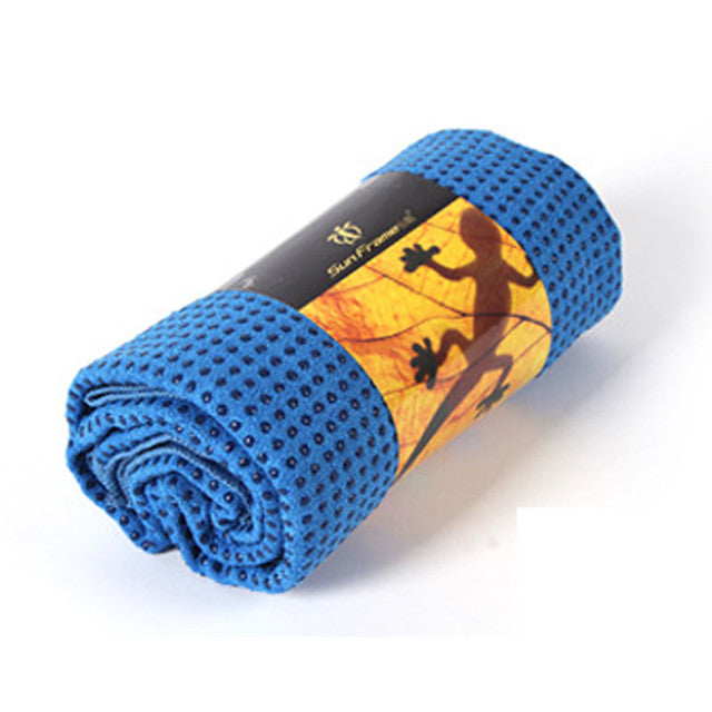 Yoga Mat Foldable Sticky Comfortable Sweat-wicking Superfine fiber For Black Deep Green Light Orange