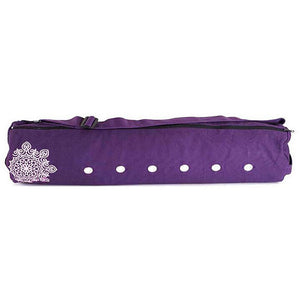 22 L Yoga Mat Bag - Fitness  Gym Workout  Pilates Large Capacity  Waterproof  Breathable Canvas Black  Purple  Red