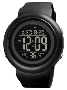 SKMEI Men&#039;s Sport Watch Digital Sporty Outdoor Calendar / date / day Chronograph Alarm Clock Digital Black Black / White / One Year / Silicone