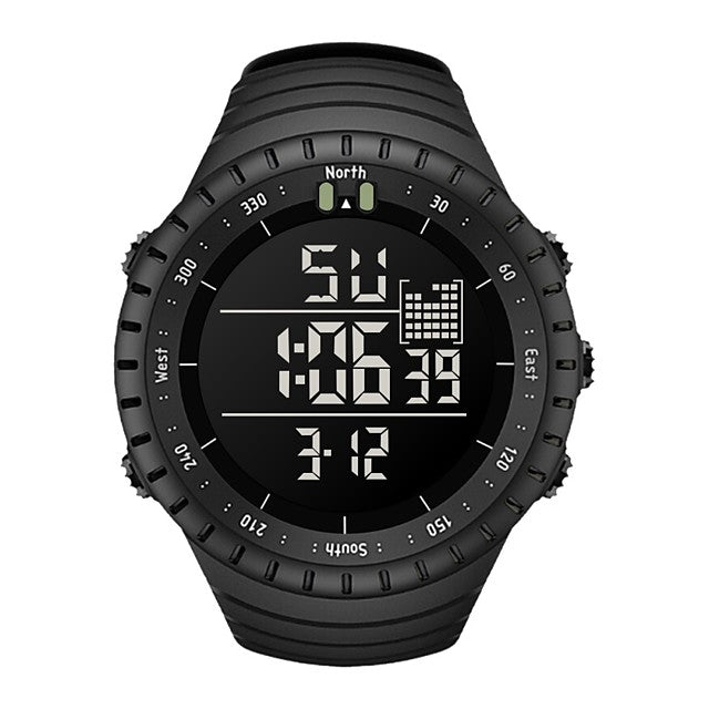 mens watches waterproof military outdoor sport watch men fashion led digital electronic wristwatch black