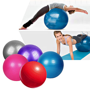 95cm Exercise Ball / Yoga Ball Professional Extra Thick Anti Slip Durable PVC Support 500 kg With Foot Pump Physical Therapy Balance Training Relieve Back Pain for Home Workout Yoga Fitness