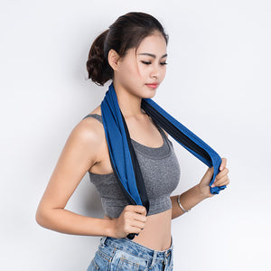 Cooling Towel Moisture Wicking Odor Free Portable Spandex Superfine fiber for 30.0*100.0*1.0 cm Purple Sky Blue Green