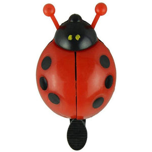 lovely ladybug bike bell for kid girls steel plastic bike bell outdoor bicycle fun sports crisp sound for kids girls boys bike (red  blue  yellow  pink)