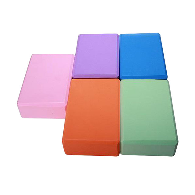 Yoga Block 1 pcs 22.5*14.5*7.5 cm High Density Moisture-Proof Lightweight Odor Resistant EVA Support and Deepen Poses Aid Balance And Flexibility for Pilates Fitness Gym Workout Purple Pink Green