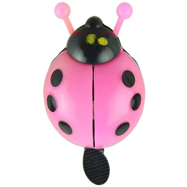 lovely ladybug bike bell for kid girls steel plastic bike bell outdoor bicycle fun sports crisp sound for kids girls boys bike (red  blue  yellow  pink)