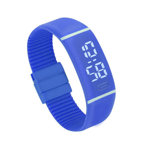 Men and Women Digital Watch Automatic self-winding Sporty Stylish Colorful Water Resistant / Waterproof Noctilucent Cool Digital White Black Blue / Two Years / Stainless Steel / Silicone