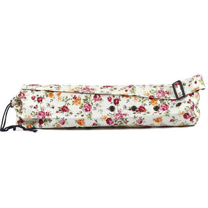 Gym Bag / Yoga Bag / Carry-on Bag - Yoga  Pilates Yoga Canvas leather Flower print  Purple  Red