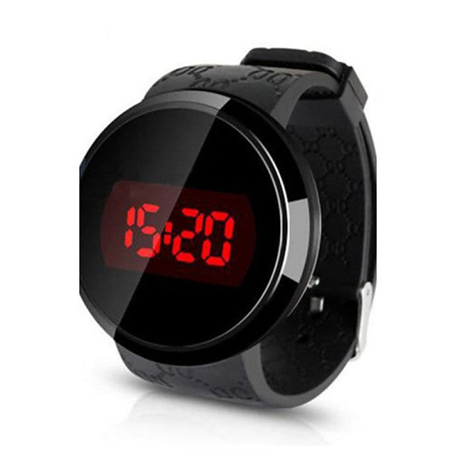 Men&#039;s Wrist Watch Digital Watch Digital Simple watch Water Resistant / Waterproof Touch Screen Creative Digital White / Silver Black Black / White / Silicone / Two Years