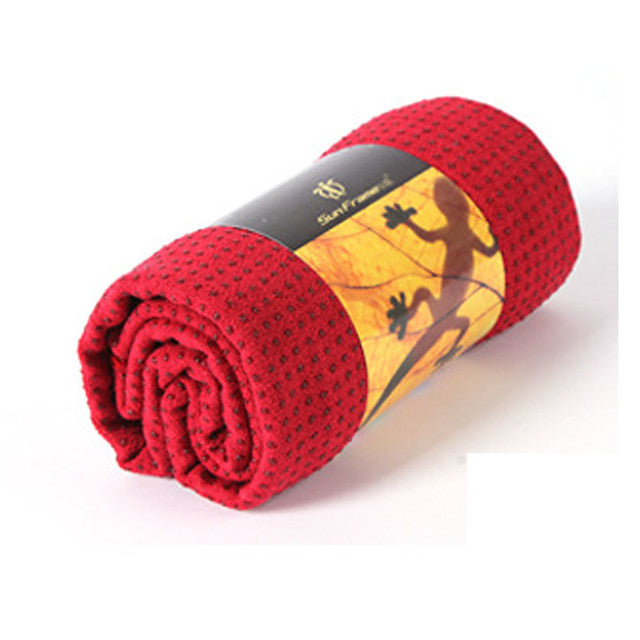 Yoga Mat Foldable Sticky Comfortable Sweat-wicking Superfine fiber For Black Deep Green Light Orange