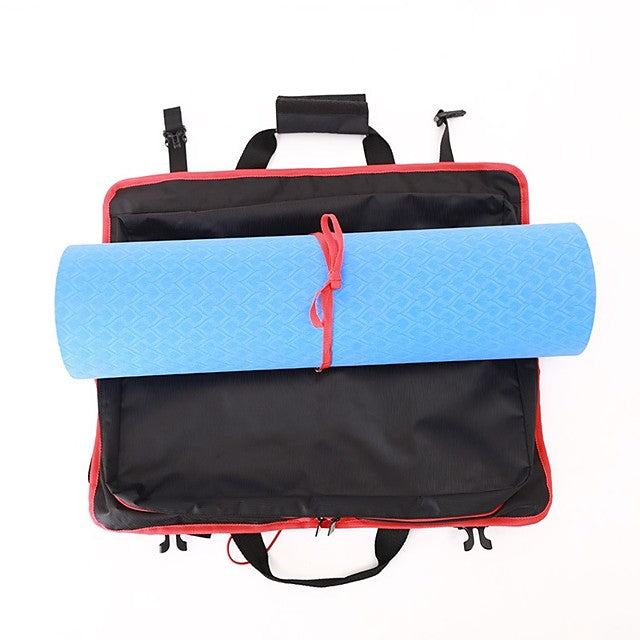 14 L Yoga Mat Bag - Gym Workout  Pilates  Exercise &amp; Fitness Multifunctional  Large Capacity  Waterproof Polyester  Nylon  Eco-Friendly Fuchsia