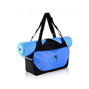 20 L Yoga Mat Bag - Yoga  Pilates  Yogis Strap  Large Capacity  Waterproof Canvas leather  Oxford cloth  Eco-Friendly Deep Blue  Sky Blue  Purple