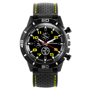 Men&#039;s Sport Watch Wrist Watch Quartz Casual Watch Cool Analog White Yellow Red / Silicone / One Year