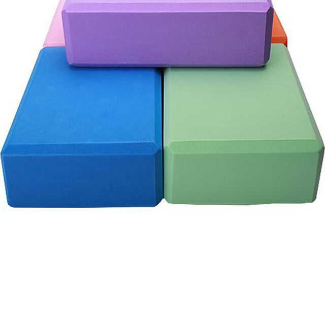 Yoga Block 1 pcs 22.5*14.5*7.5 cm High Density Moisture-Proof Lightweight Odor Resistant EVA Support and Deepen Poses Aid Balance And Flexibility for Pilates Fitness Gym Workout Purple Pink Green