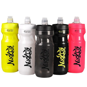 Nuckily Bike Sports Water Bottle BPA Free Portable Lightweight Leak-proof Non Toxic For Cycling Bicycle Road Bike Mountain Bike MTB Camping / Hiking Running Outdoor PP Black Fuchsia Gray