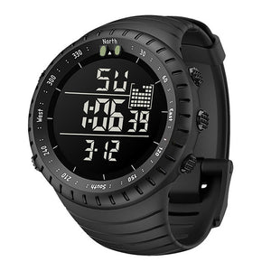 mens watches waterproof military outdoor sport watch men fashion led digital electronic wristwatch black