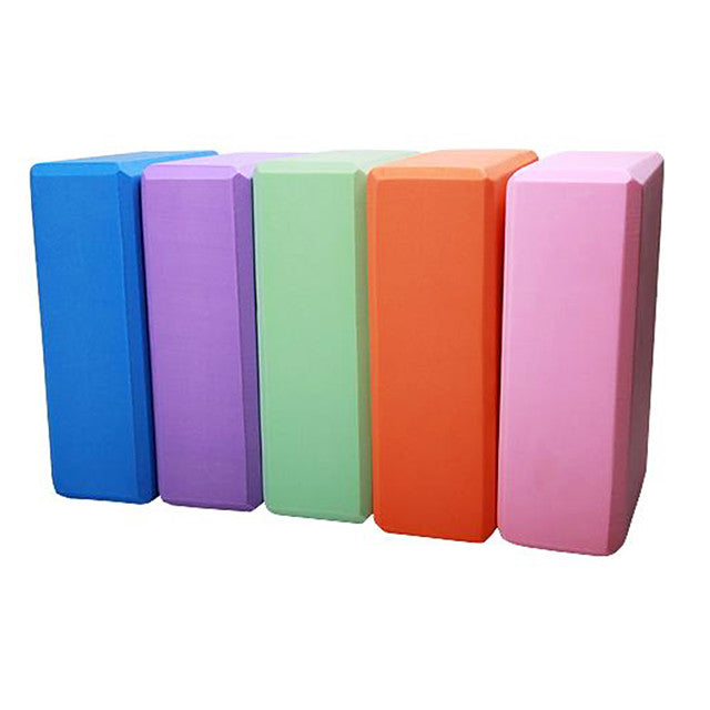 Yoga Block 1 pcs 22.5*14.5*7.5 cm High Density Moisture-Proof Lightweight Odor Resistant EVA Support and Deepen Poses Aid Balance And Flexibility for Pilates Fitness Gym Workout Purple Pink Green